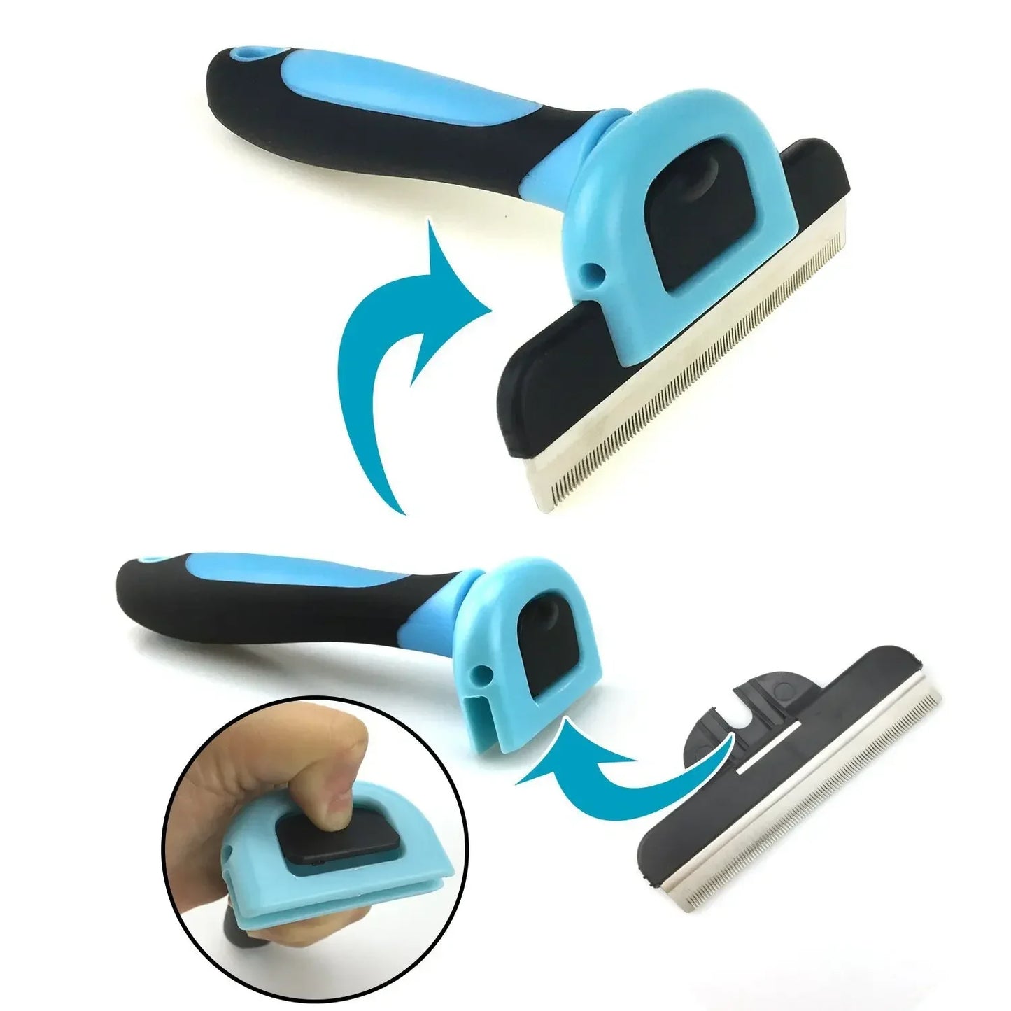 Pet Comb- Hair Remover Grooming Tools- Detachable Clipper-Pet Grooming