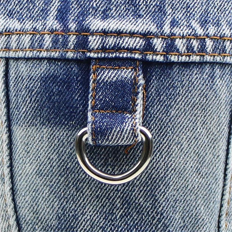 Retro Designer Dog Jeans Jackets Vest for Small Dogs- Handsome Denim Jacket- Durable- Sizes XS-XXL-Costumes/Apparel