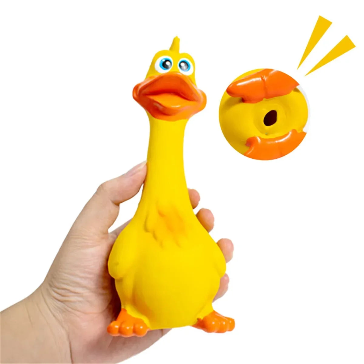Duck Chicken Dog Toy- Creative Shrilling Squeeze Sound Screaming Chicken Toys - Chew Toy