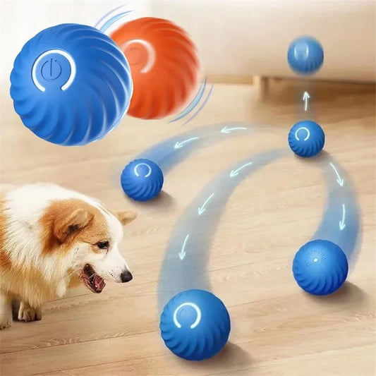 Smart Dog Toy Ball -Electronic Interactive Pet Toy - USB Automatic Moving Bouncing Ball
