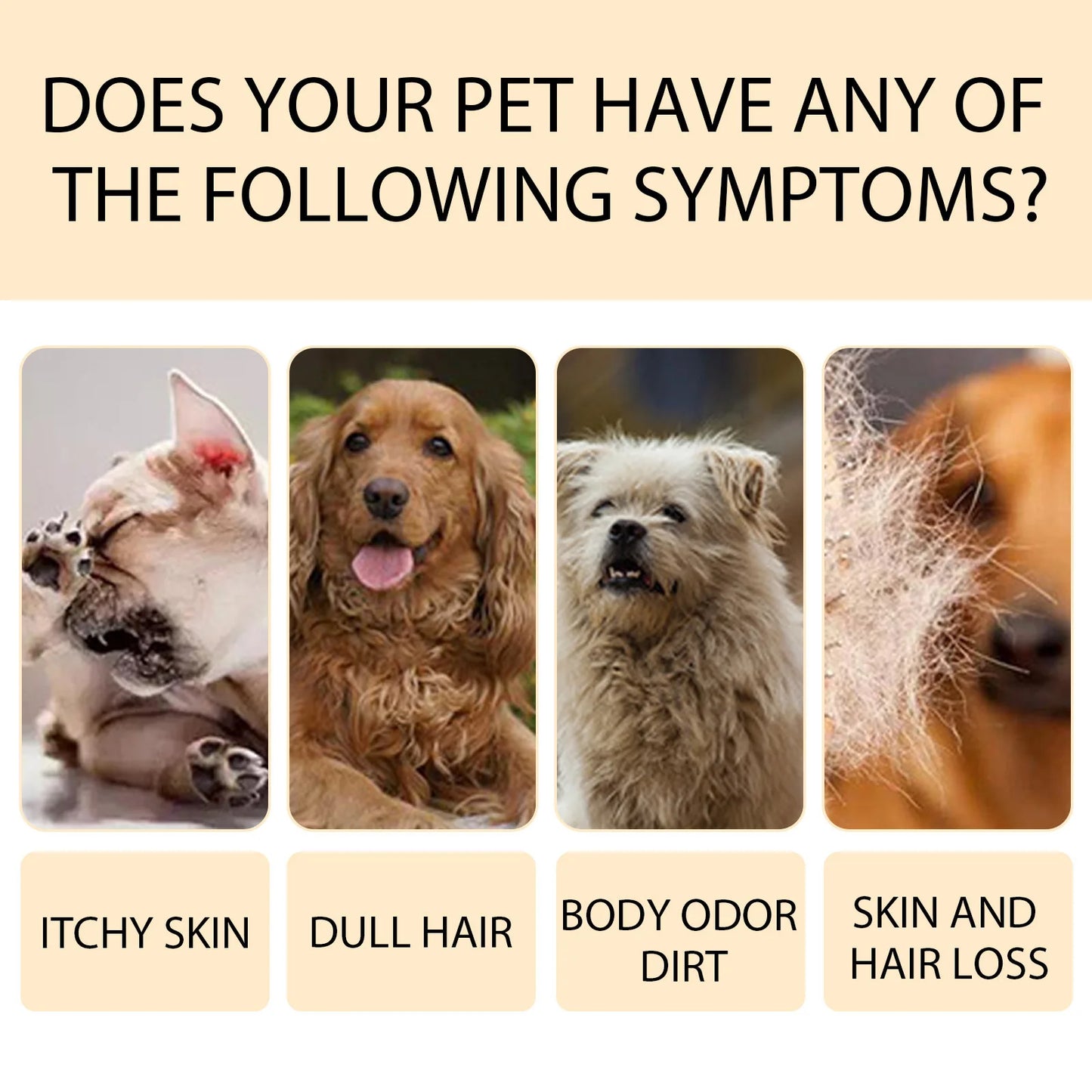 YEGBONG Dog Wash Shampoo- Flea & Mite Killer- Dirt Removal - Anti-Itch- Deodorizing & Moisturizing Formula for Softening Coat-Pet Grooming
