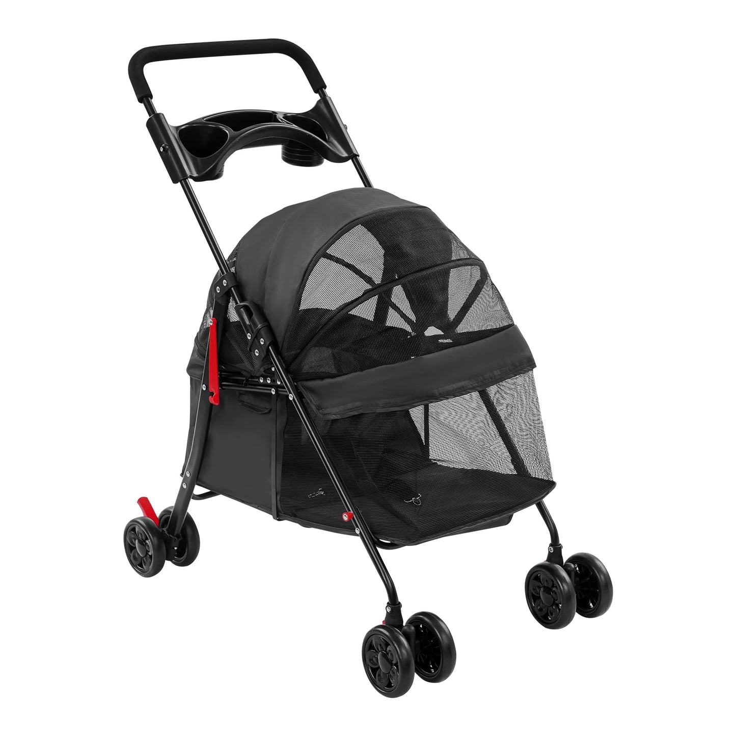 Foldable Lightweight Pet Stroller- For Small To Medium Dogs - Outdoor Dog Walks Is Effortless