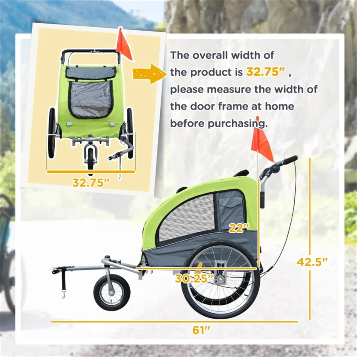 Outdoor Dog Stroller, Three entrances small animal cage, Movement with Windows Pet cages,Equipped with a sunshade and waterproof