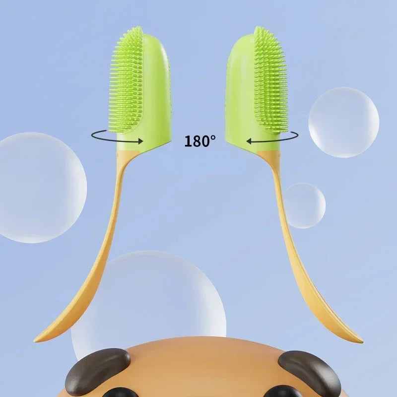 Pet Silicone Tooth Cleaning Care Finger Wrap Cat Dog Oral Cleaning Toothbrush Tool