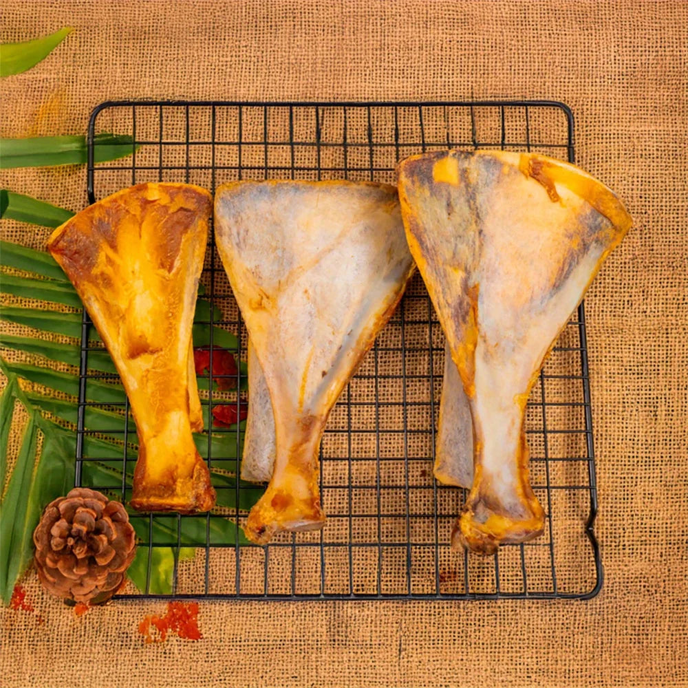 1/2 Pack x 60-90g Lamb Fan Bone- Natural Dog Treats and  Ingredients- Healthy- Easily Digestible-Long Lasting-Pet Bowls/Feeding