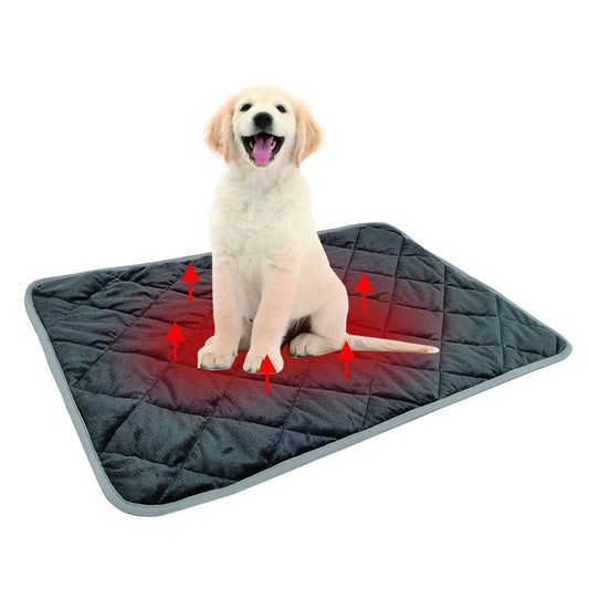 Washable Dog Pet Mat Winter Warming Bed Pad- Self-Warming Thermal Mat -for Dogs Car Seat Cover Anti-Slip bedding Pad