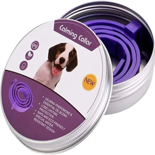 New Release Dog Calming Pheromone Collar -Relieve Anxiety- Adjustable- Comfortable Collar -Collars/Leashes