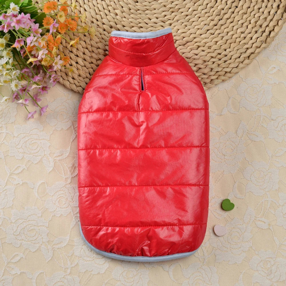 Double-sided Thicken Winter Dog Clothes- Waterproof Comfortable -Warm Pet Dog Jacket for Small Medium Dogs Vest