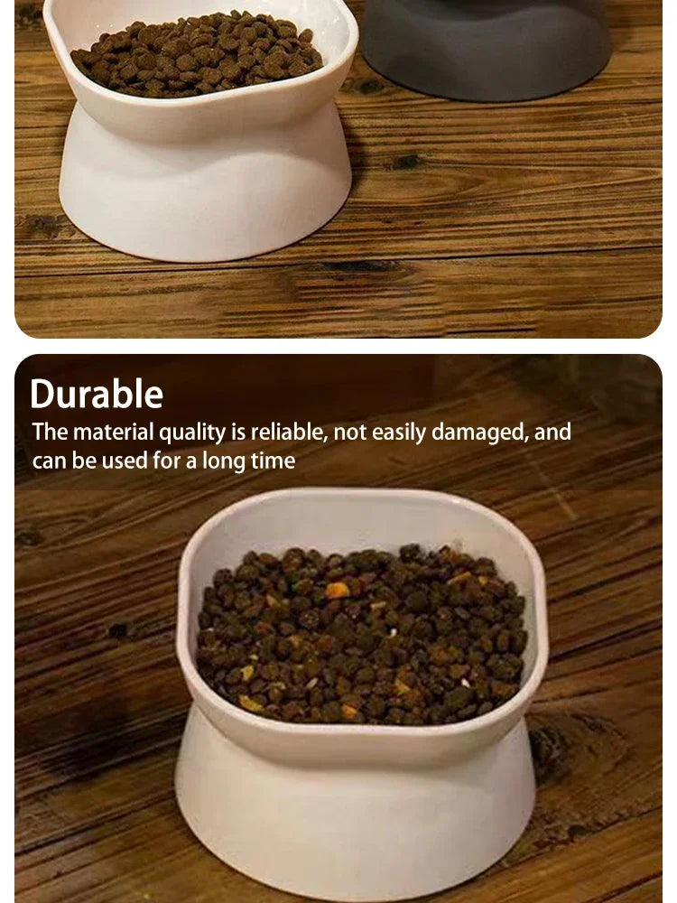 Dual-Purpose Dog Food Bowl-Elevated- Anti-Vomiting-for Dog or Cat Feeder- Whisker Stress-Free-Pet Bowls/Feeding